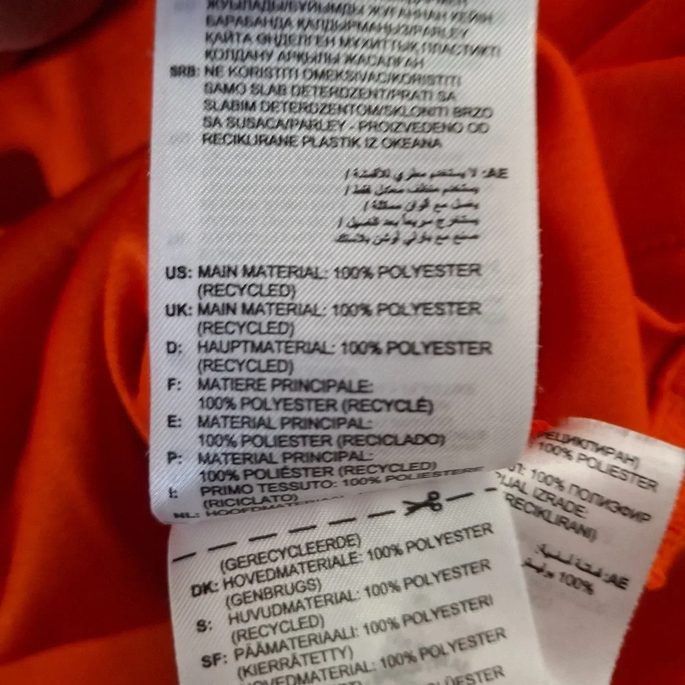 adidas University of Miami Hurricanes Polo Shirt Mens M Orange Short Sleeve UM‎